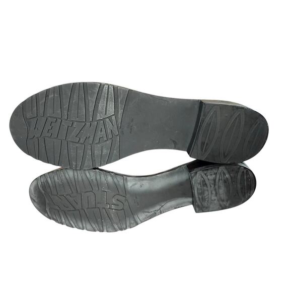 Stuart Weitzman Burgundy Suede Over The Knee Boots Gold Trim Size 7.5 - Picture 10 of 11